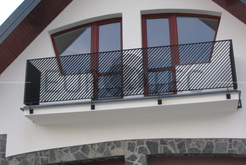 Zábradlia a balkóny / Železné - Moderné  - foto